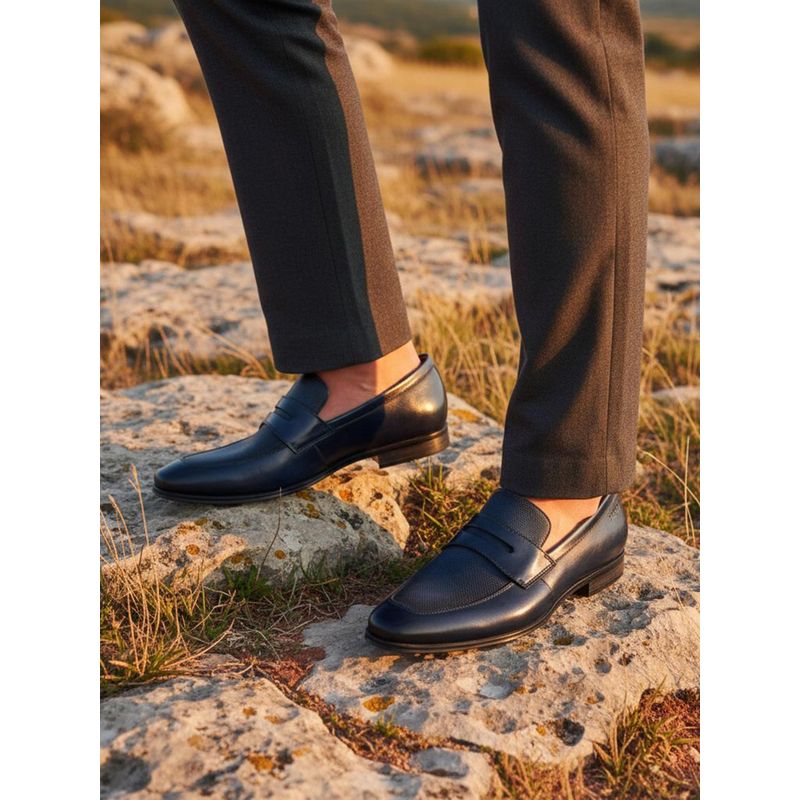 Bugatti Margo Dark Blue Men Penny Formal Loafers (EURO 42)