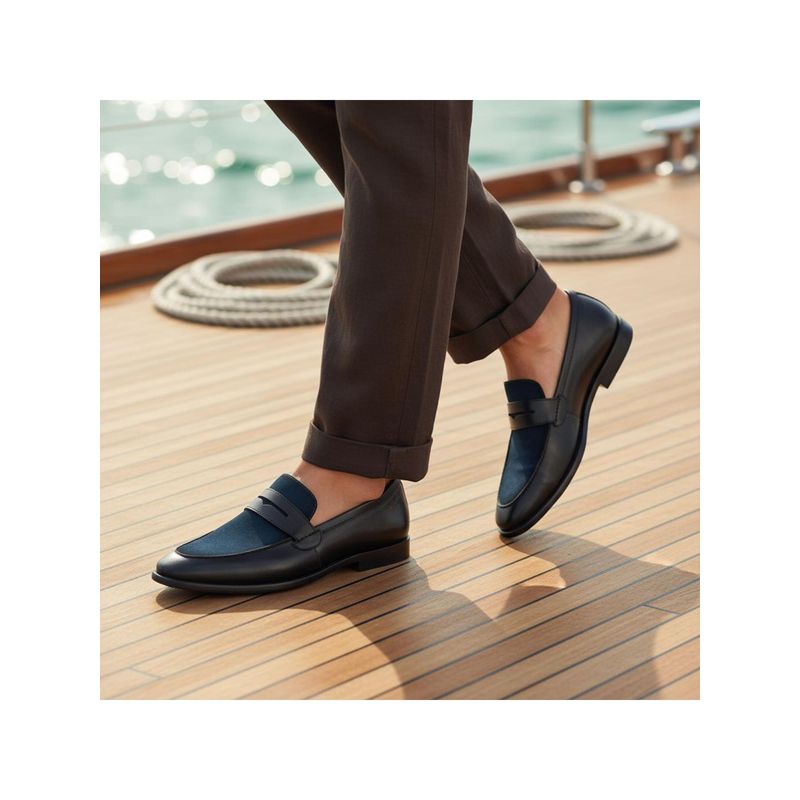 Bugatti Rico Blue Men Penny Formal Loafers (EURO 40)