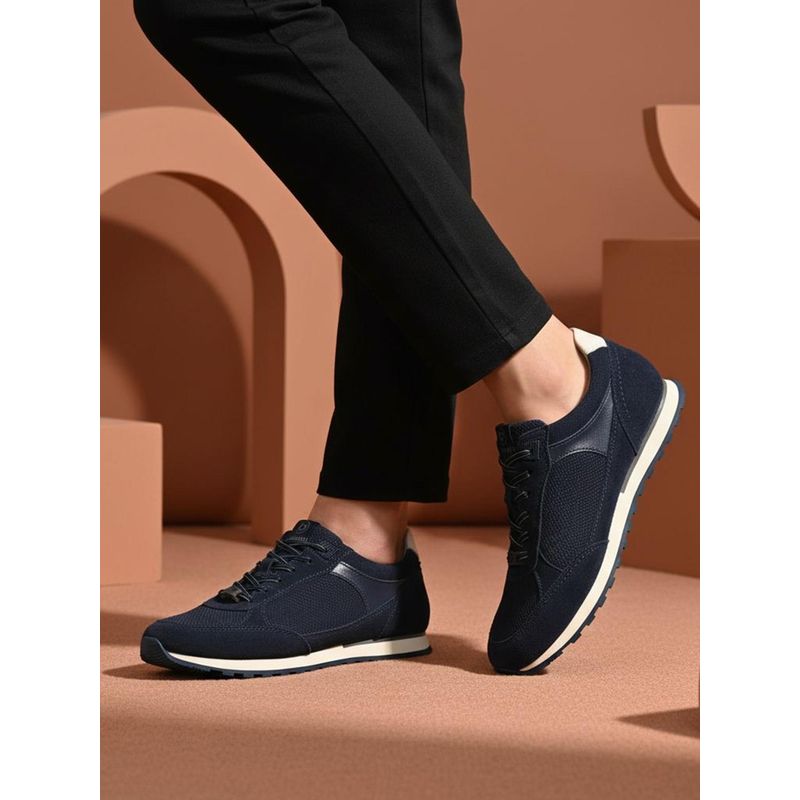 Bugatti Ivar Navy Blue Men Leather Sneakers (EURO 40)