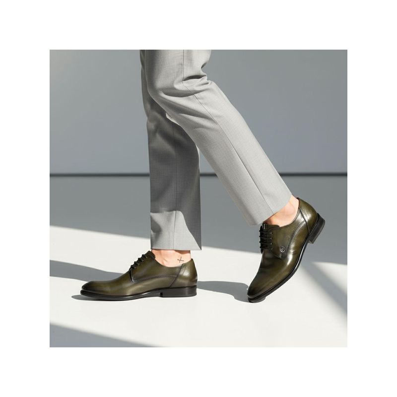 Bugatti Mansueto Flex Dark Green Men Formal Derbies (EURO 41)