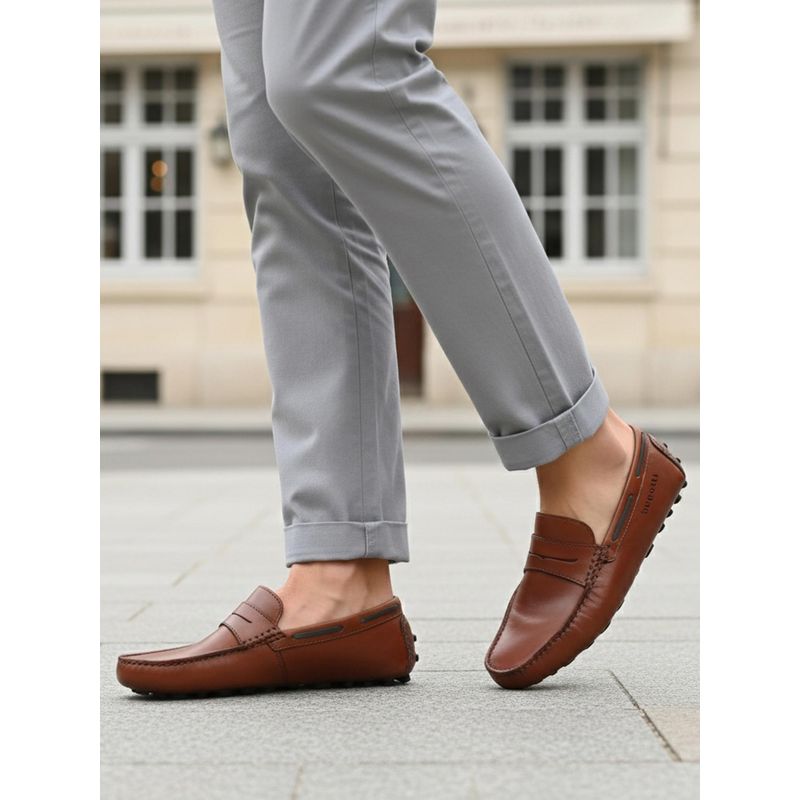 Bugatti Manfield Brown Men Casual Boat Shoes (EURO 40)