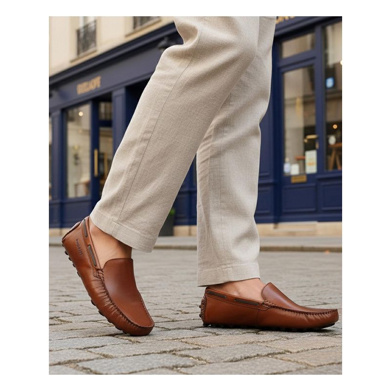 Bugatti Manfield Brown Men Casual Boat Shoes (EURO 43)