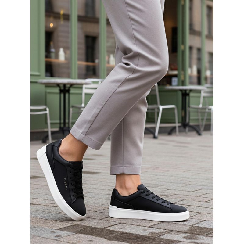 Bugatti Gunter Black Mens Lifestyle Sneakers (EURO 44)