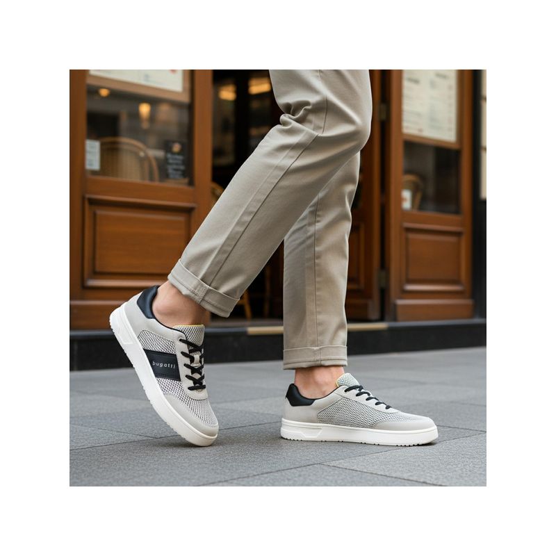 Bugatti Mackay Light Grey Synthetic Mens Lifestyle Sneakers (EURO 41)