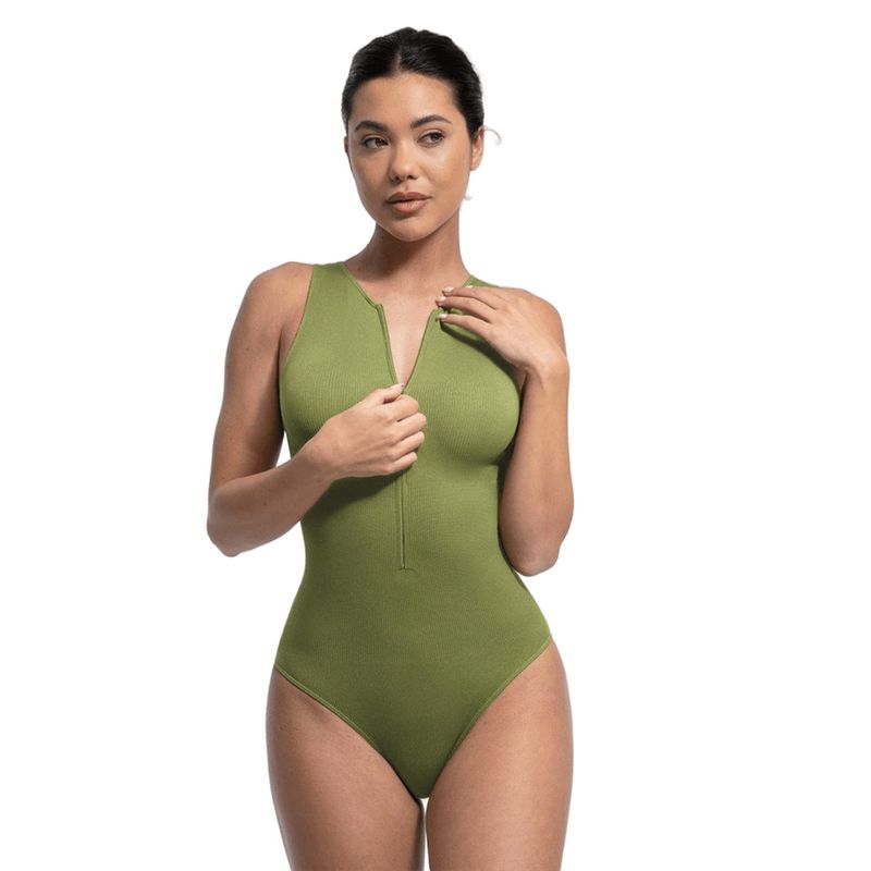 Women Tummy Control Shapewear Bodysuit (L)