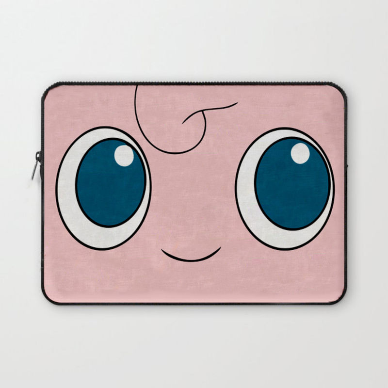 Crazy Corner Jigglypuff Pokemon Printed Laptop Sleeve - 15