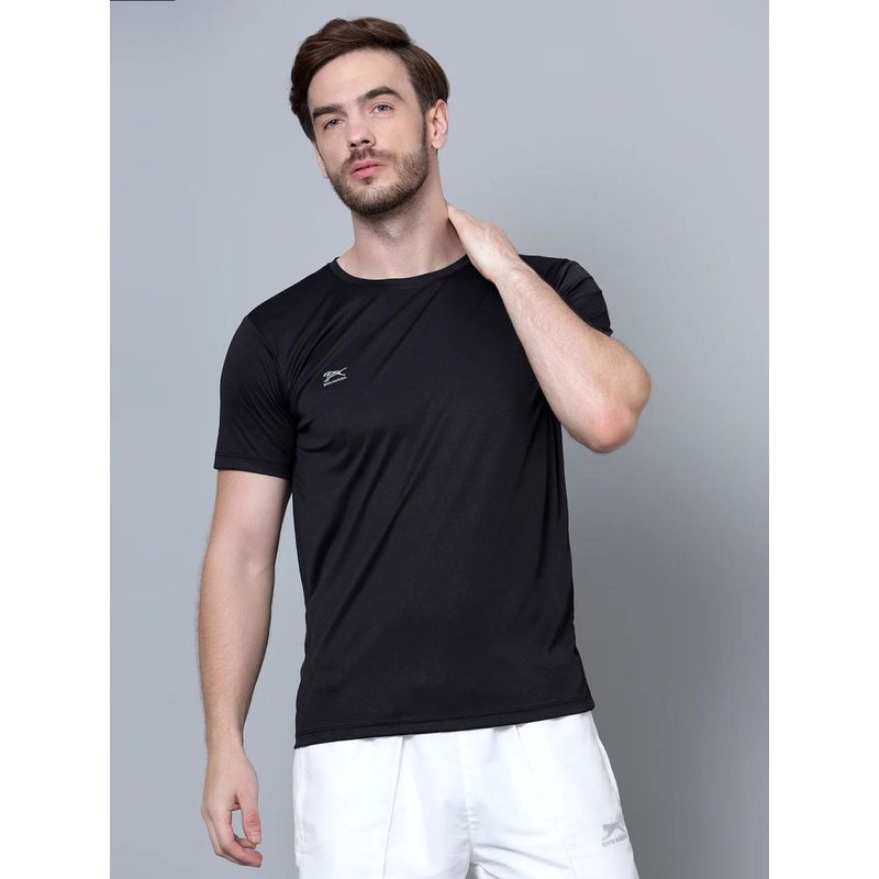 Shiv Naresh Black Half Sleeves Poly Pique T-Shirt (44)
