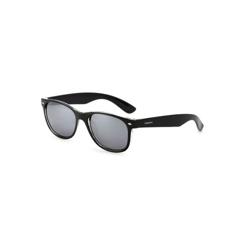 Buy PARIM Polarized Men's Rectangular Sunglasses Grey Frame Silver Grey  Lenses SKU 11027 G1 online