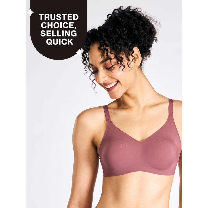 InvisiBlend™ Bonded Seamless Non Padded Non Wired Shaping Bra NYB325_Wine (34C)