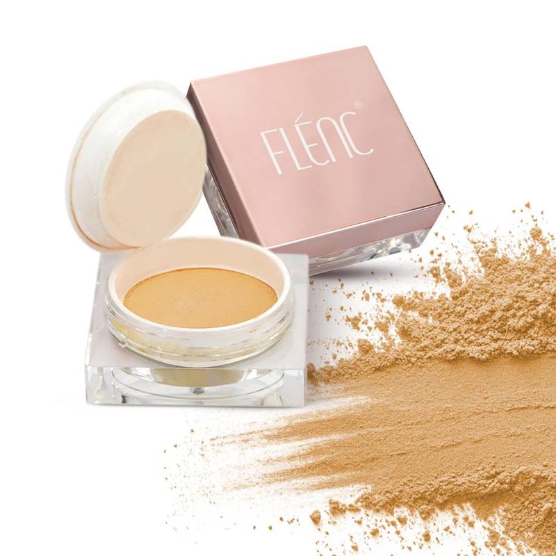 FLENC Smooth, Silky, Flawless Look & Shine Free Finish Loose Powder - Ivory