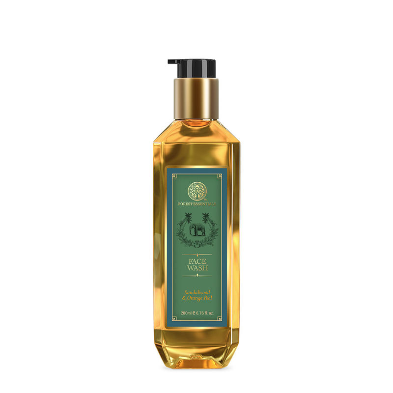 Forest Essentials Hydrating Facial Cleanser With Sandalwood & Orange Peel - Ayurvedic Face Wash
