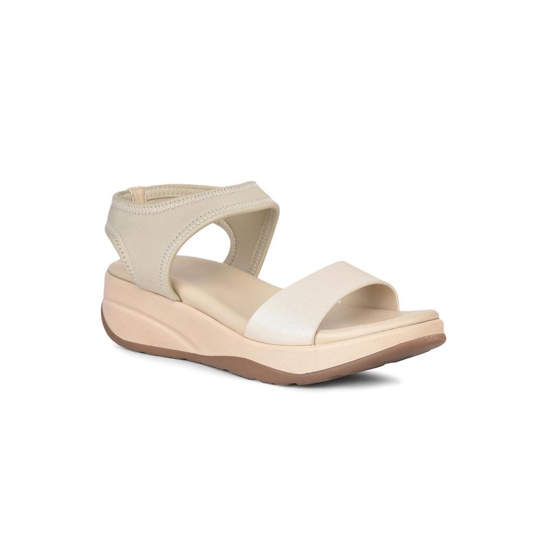 Bata White Platform Sandals for Women (UK 6)