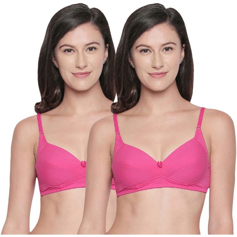 Bodycare Perfect Coverage Padded Bra-Pack Of 2 - Pink (34B)