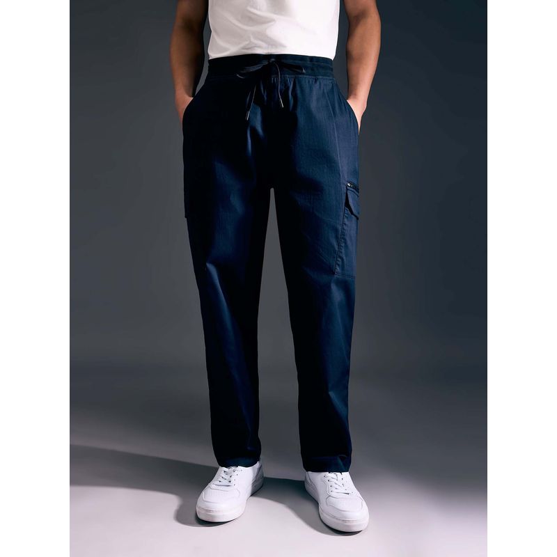Pepe Jeans Men Black Mid Rise Cargo Pants (L)