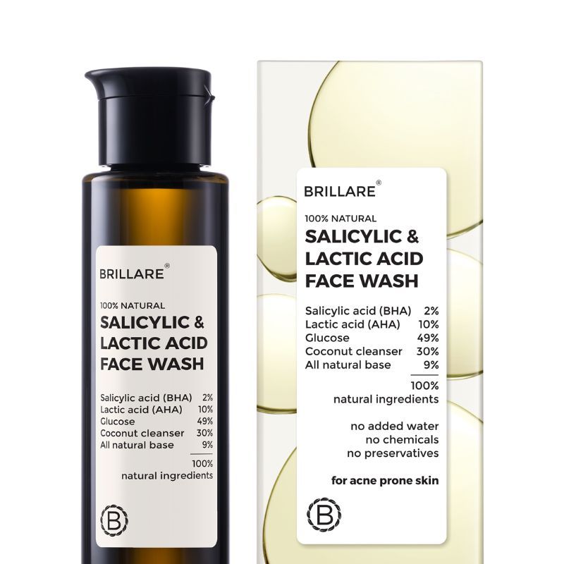 Buy Brillare Salicylic & Lactic Acid Face Wash Online