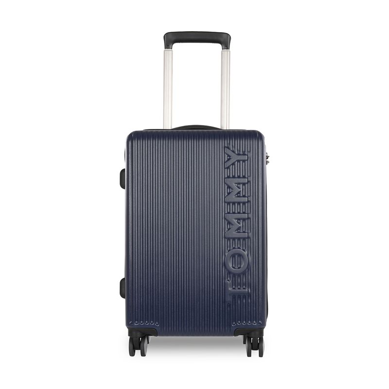 Tommy Hilfiger Empire Unisex Polycarbonate Hard Luggage - Navy Blue (S)