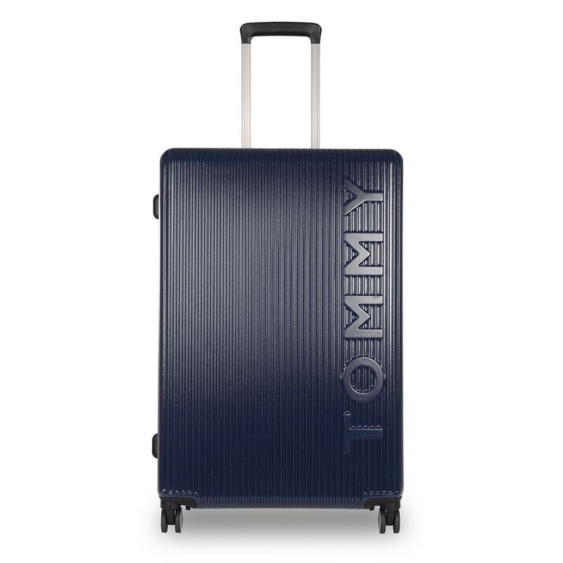 Tommy Hilfiger Empire Unisex Polycarbonate Hard Luggage - Navy Blue (L)