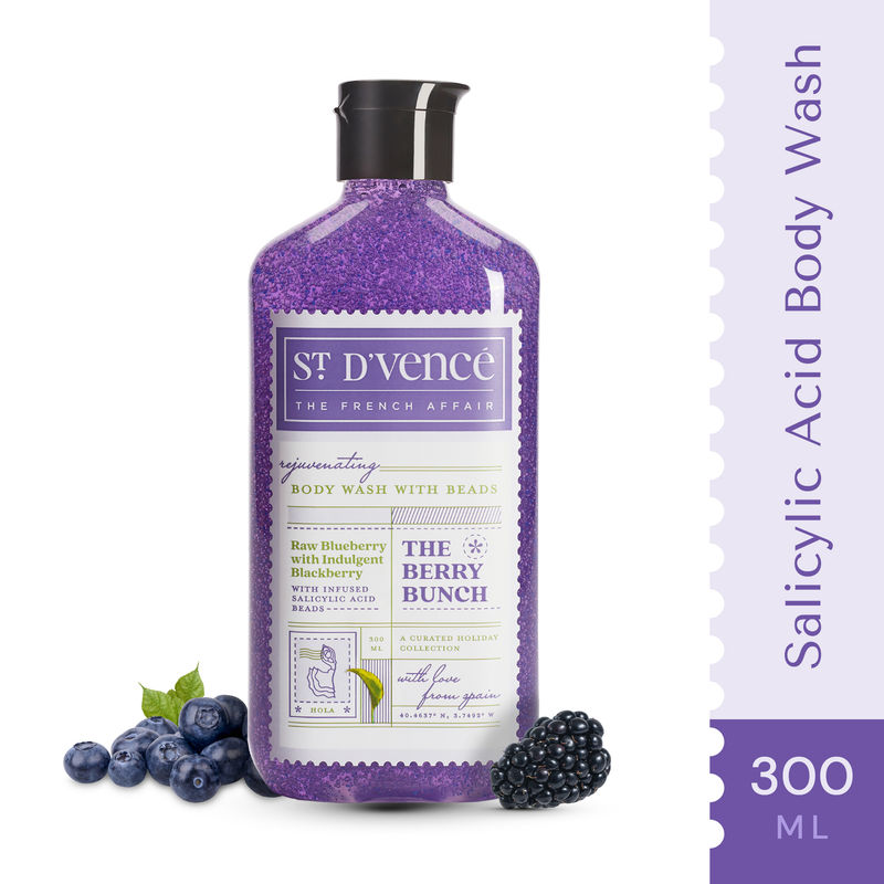 St. D'vencé The Berry Bunch Body Wash With Salicylic Acid Beads