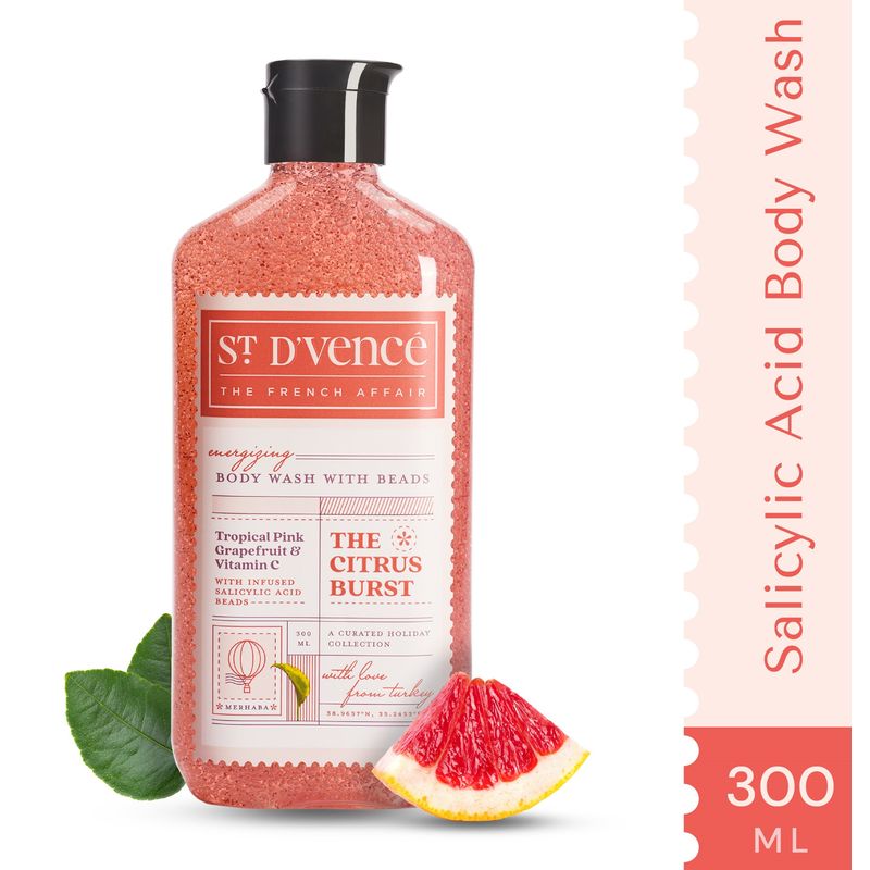 St. D'vencé The Citrus Burst Body Wash With Salicylic Acid Beads