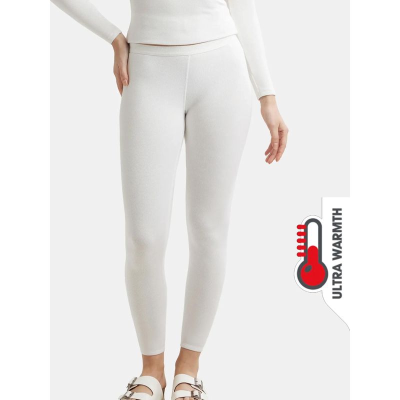 Jockey 2541 Women Soft Touch Microfiber Elastane Fleece Thermal Leggings-Lt Bright Wt (S)