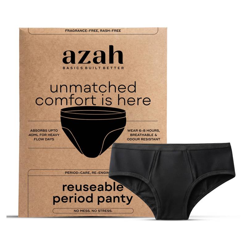 Azah Period Panty For Women Reusable Leak Proof Underwear - X-Large
