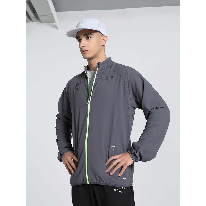 Puma Mens Grey Solid Training Jacket (S)