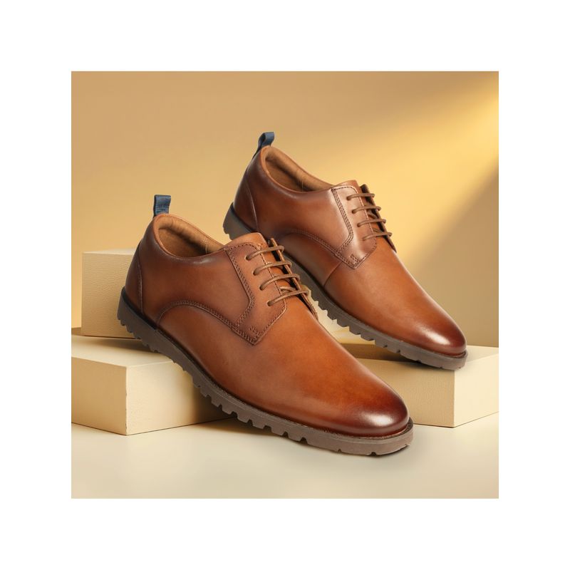 Ruosh The Miami Lace2 Men Tan Casual Derbies (EURO 41)