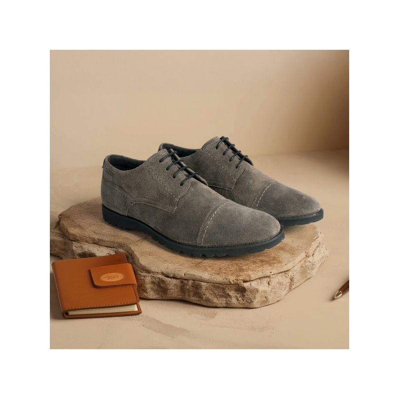 Ruosh The Otes Men Grey Casual Derbies (EURO 40)