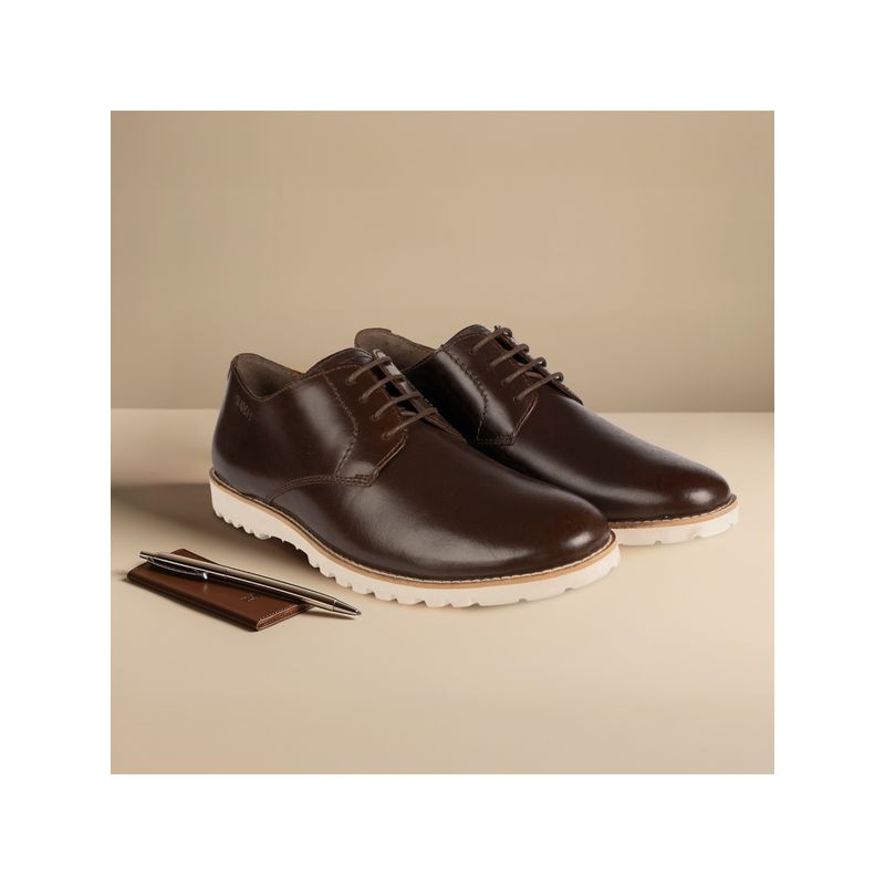 Ruosh The Otes Men Dark Brown Casual Derbies (EURO 44)