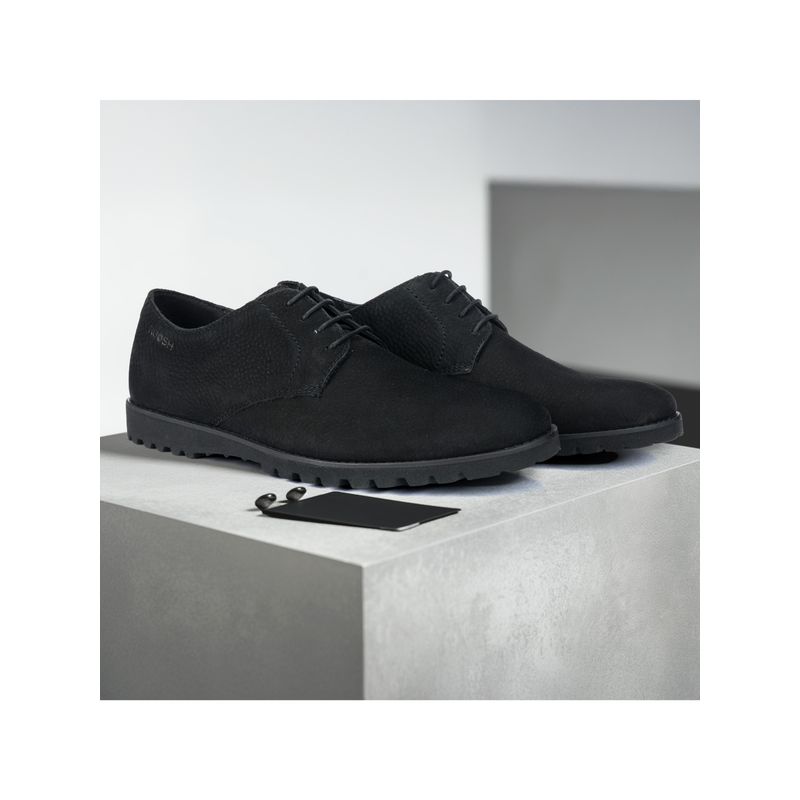 Ruosh The Otes Men Black Casual Derbies (EURO 42)