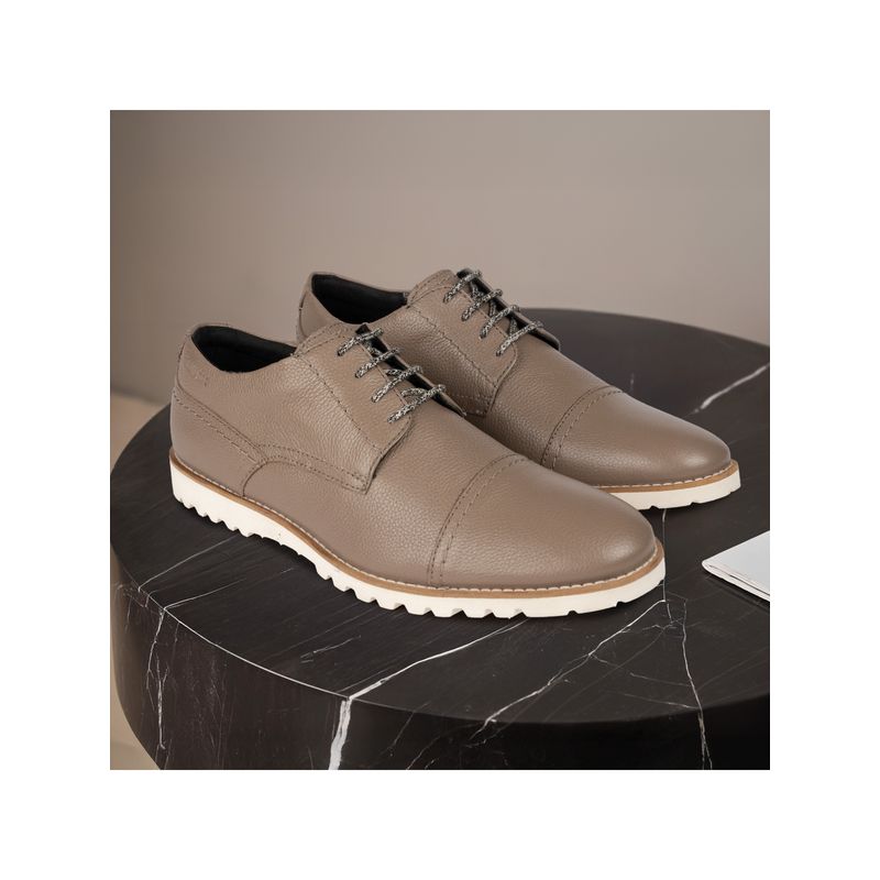 Ruosh The Otes Men Grey Casual Derbies (EURO 40)