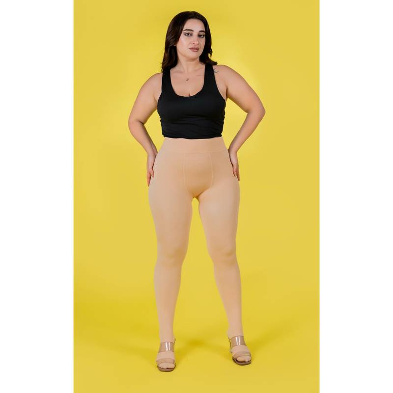 Keepfit Plus Size Stretchable Fur Thermal Warm Stockings (3XL)
