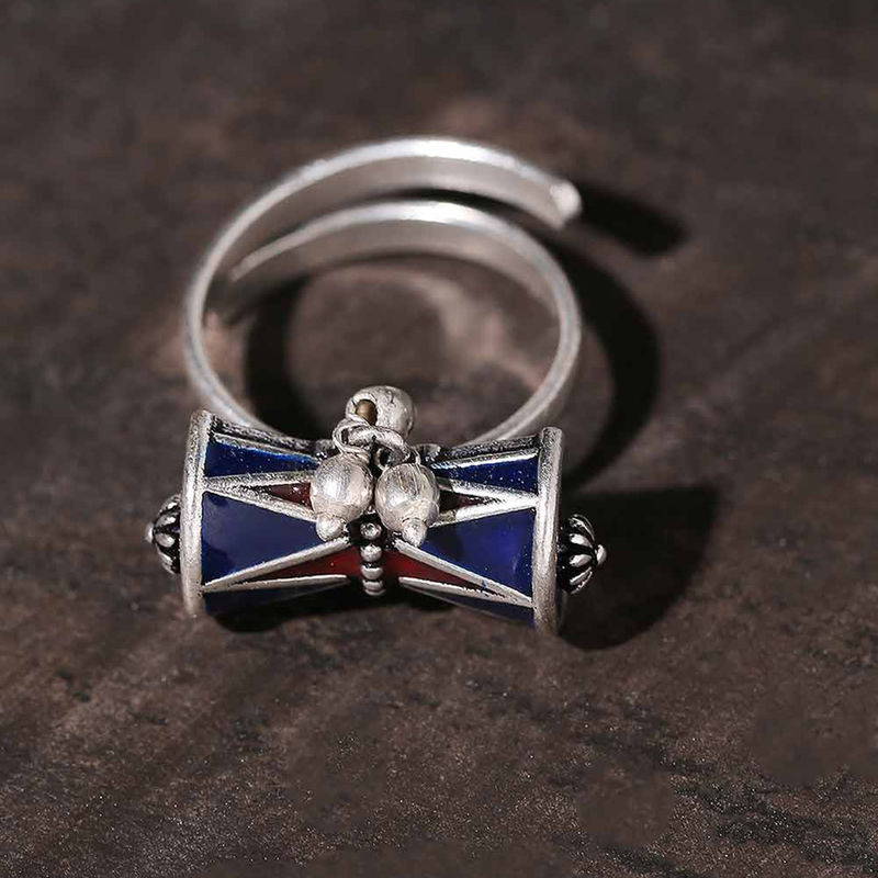 Buy Voylla Moksha Damru Adjustable Ring Online