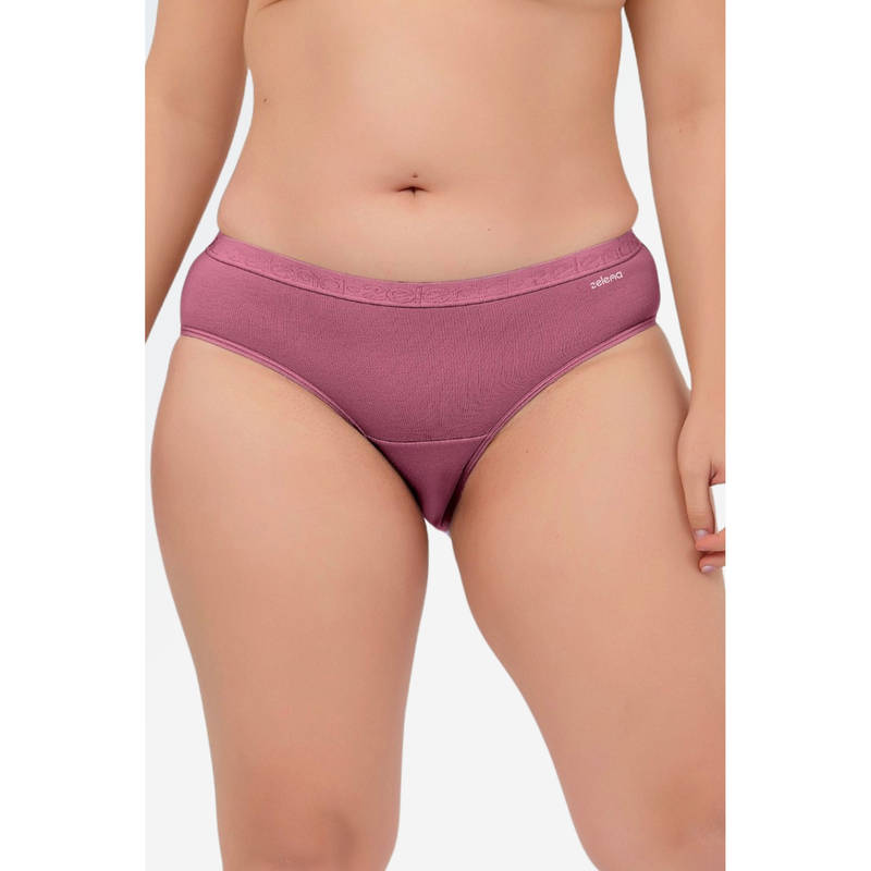 Zelena Blush Mauve Cotton Maternity Hipster Brief (M)