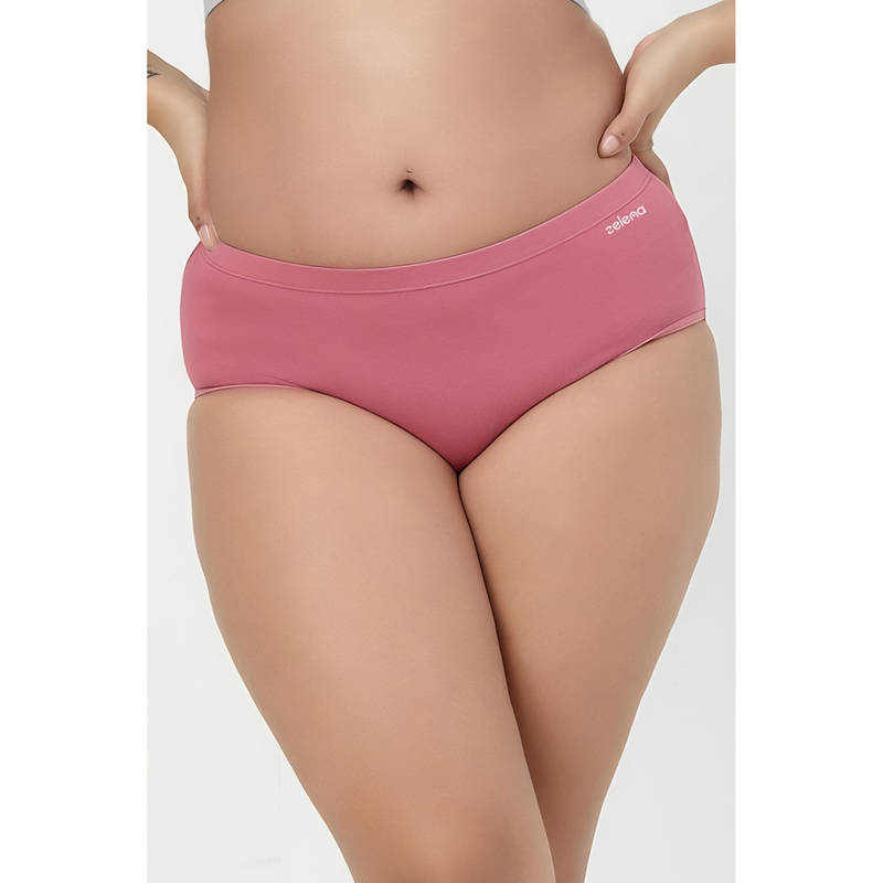 Zelena Blush Mauve High Rise Maternity Hipster Brief (3XL)