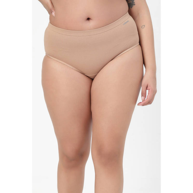 Zelena Beige High Rise Maternity Hipster Brief (M)