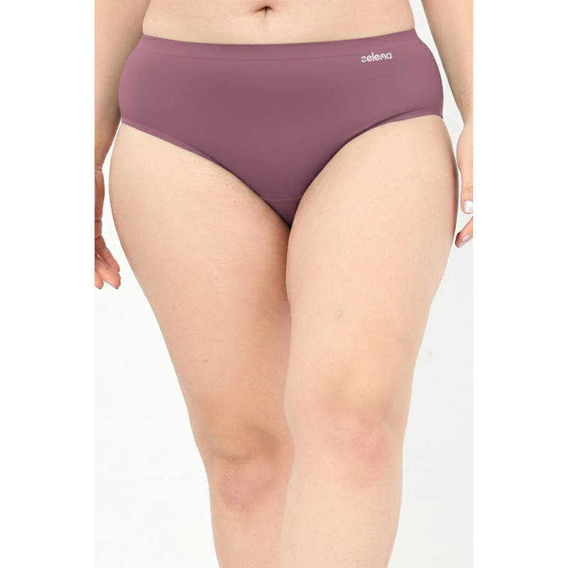 Zelena Mauve Modal Bonded Maternity Hipster Brief (S)
