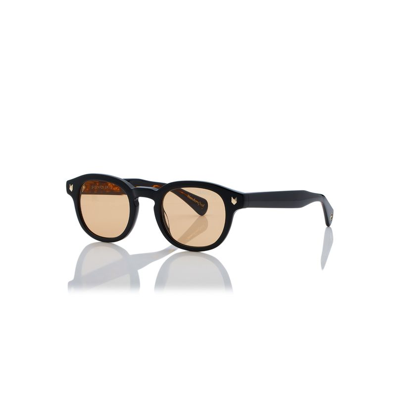 Shisen Fox Kitframee Black - Brown 2.0 Frame Orange Lens Sunglasses (46)