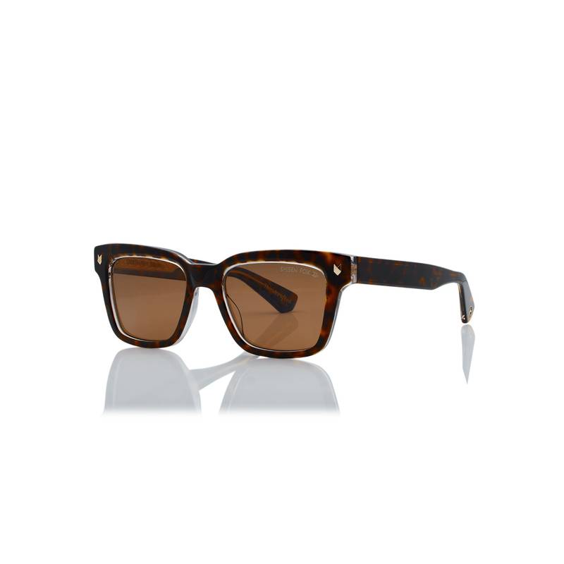 Shisen Fox Okinawa Brown - Crystal & Polarized 2.0 Frame Brown Lens Sunglasses (52)