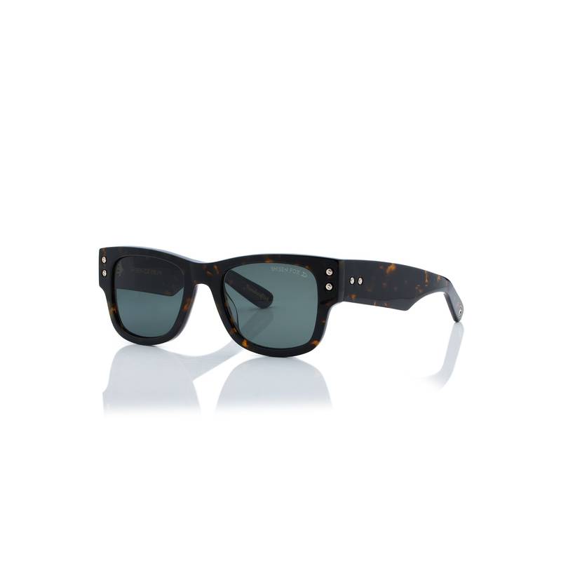 Buy Shisen Fox Yokohama Dark Brown & Polarized Frame Green Lens
