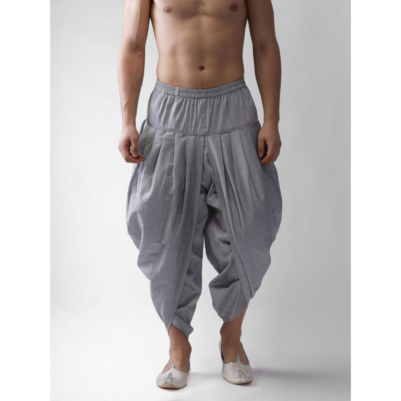 KISAH Men Grey Dhoti (M)