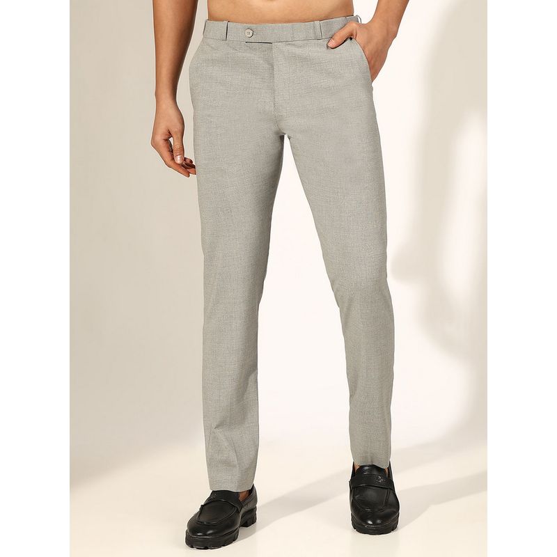 SHOWOFF Men Grey Slim-Fit Pant (32)