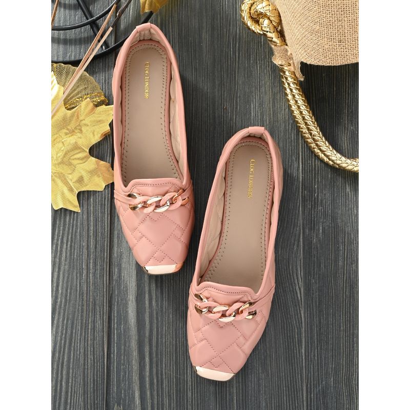 CLOG LONDON Peach Comfortable Ballerinas (EURO 38)