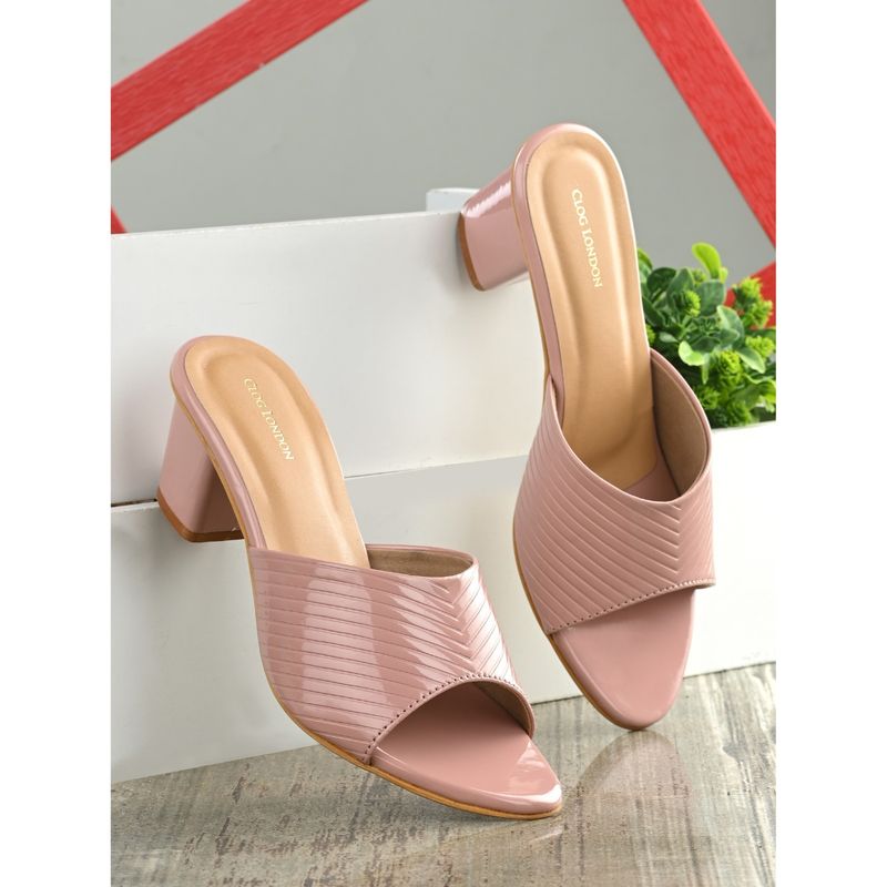 CLOG LONDON Pink Comfortable Heel Sandals (EURO 37)