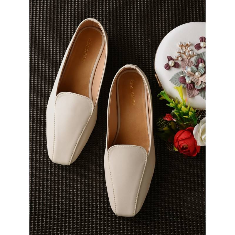 CLOG LONDON Off White Comfortable Pumps (EURO 41)