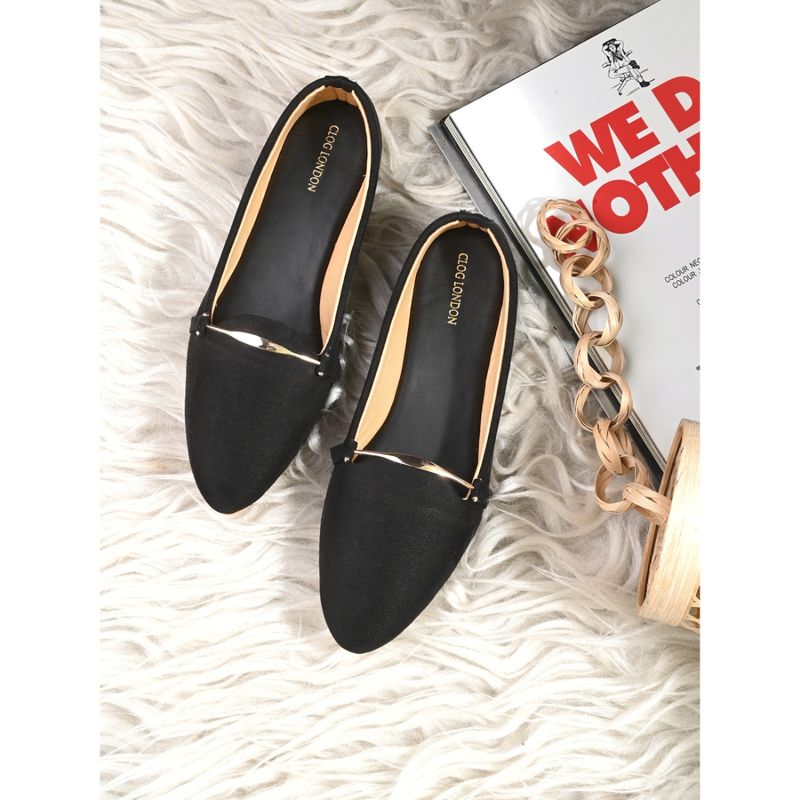 CLOG LONDON Black Comfortable Ballerina (EURO 36)