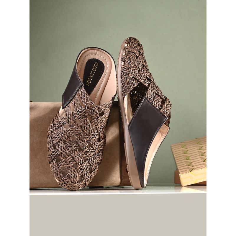 CLOG LONDON Brown Comfortable Mules (EURO 36)