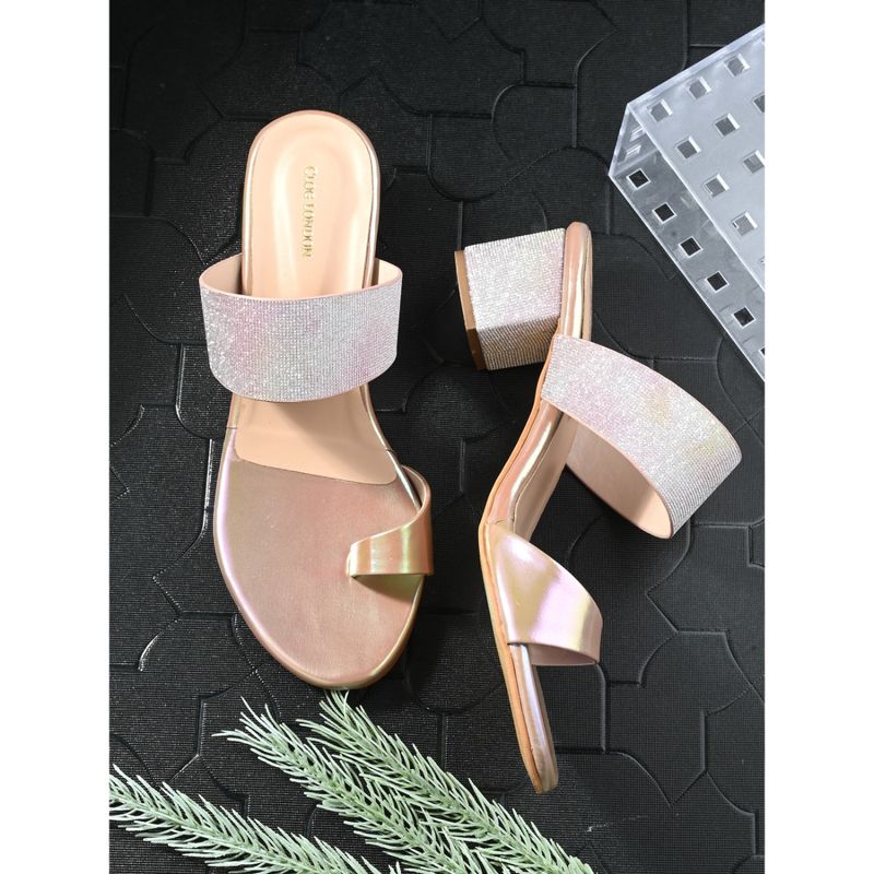 CLOG LONDON Copper Comfortable Heel Sandals (EURO 36)