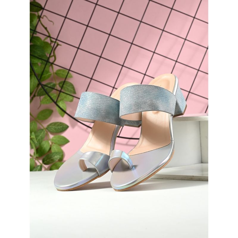 CLOG LONDON Blue Comfortable Heel Sandals (EURO 37)