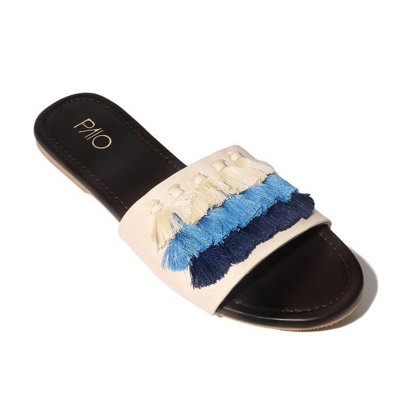 Buy PAIO Ombre Beige Tassel Slip Ons Online
